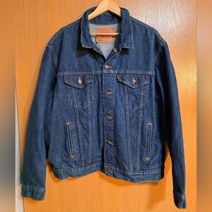 Levi's Classic Dark Blue Denim Jacket Size 50